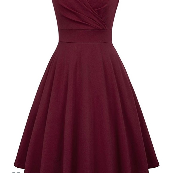 Burgundy swing retro inspired new large pin up - Picture 4 of 4